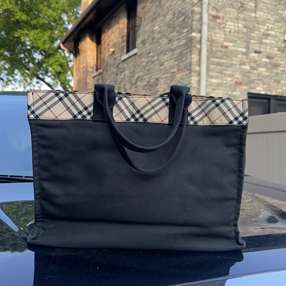Burberry Blue Label Canvas Hand Bag Tote
Black/Plaid - Picture 1 of 16